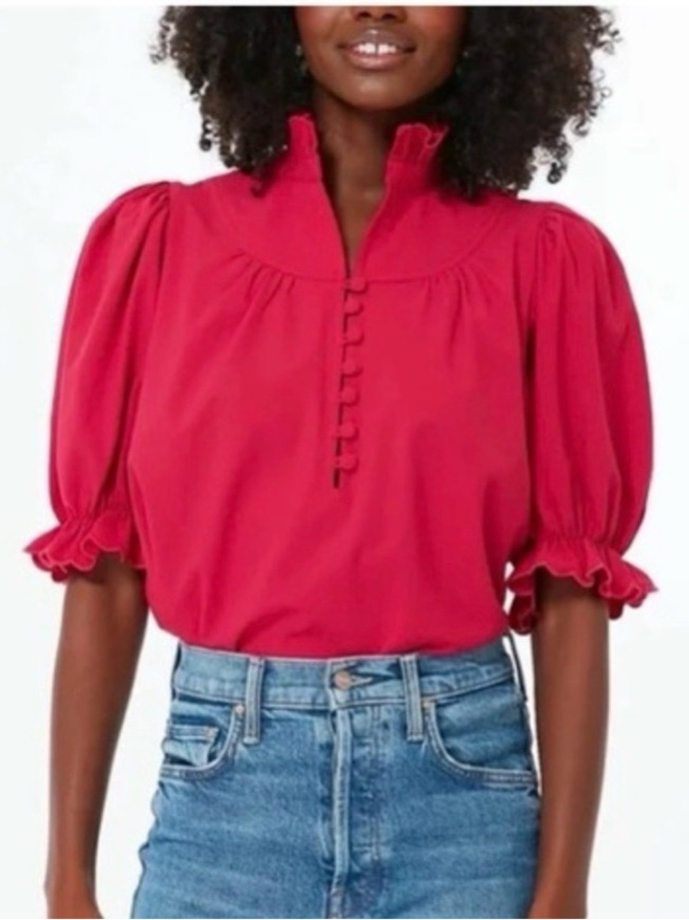 Pomander Place Selena Blouse in Raspberry Size Medium